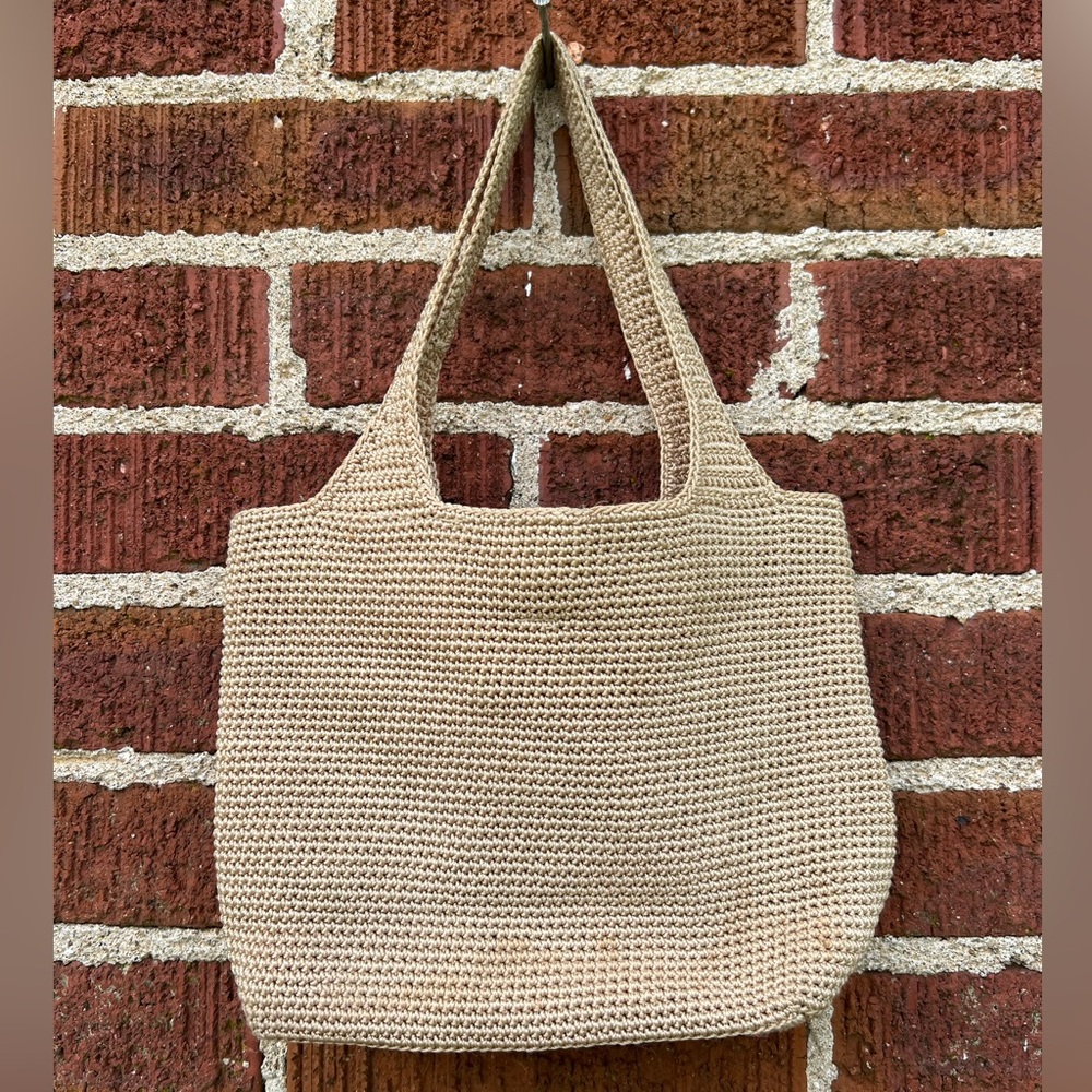 The Sak Small Crochet Bag Handbag Coastal Preppy Nantucket Style